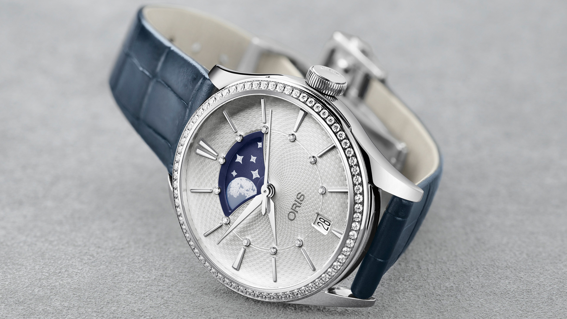 Oris 01 763 7723 4051-07 5 18 66FC ARTELIER GRANDE LUNE, DATE zegarek klasyczny Artelier - miniatura 4