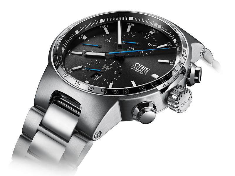 Oris 01 774 7717 4154-07 8 24 50 zegarek srebrny sportowy Williams bransoleta - miniatura 5