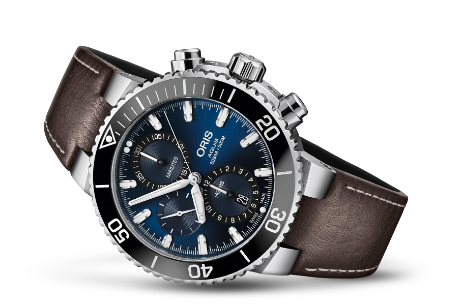 Oris 01 774 7743 4155-07 5 24 10EB zegarek męski Aquis - miniatura 2