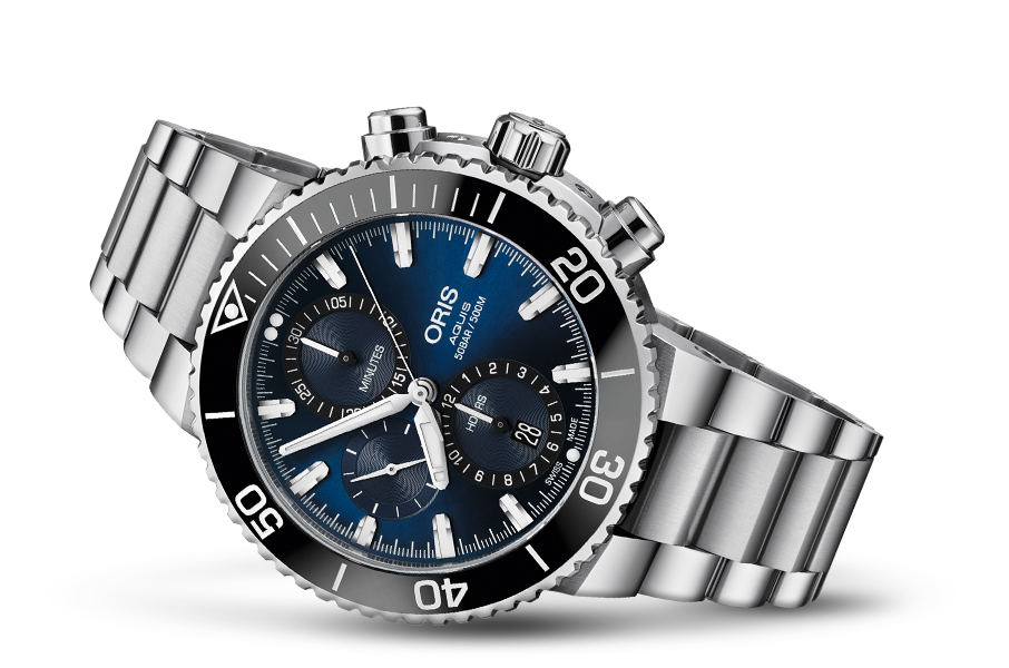 Oris 01 774 7743 4155-07 8 24 05PEB zegarek męski Aquis - miniatura 2