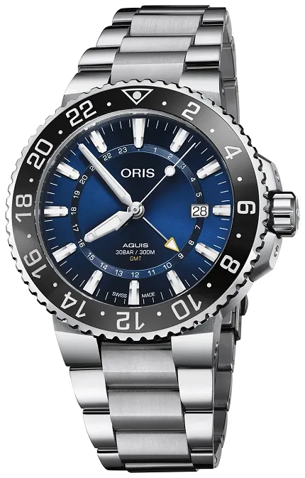 Oris 01 798 7754 4135-07 8 24 05PEB Aquis AQUIS GMT DATE - zdjęcie 1