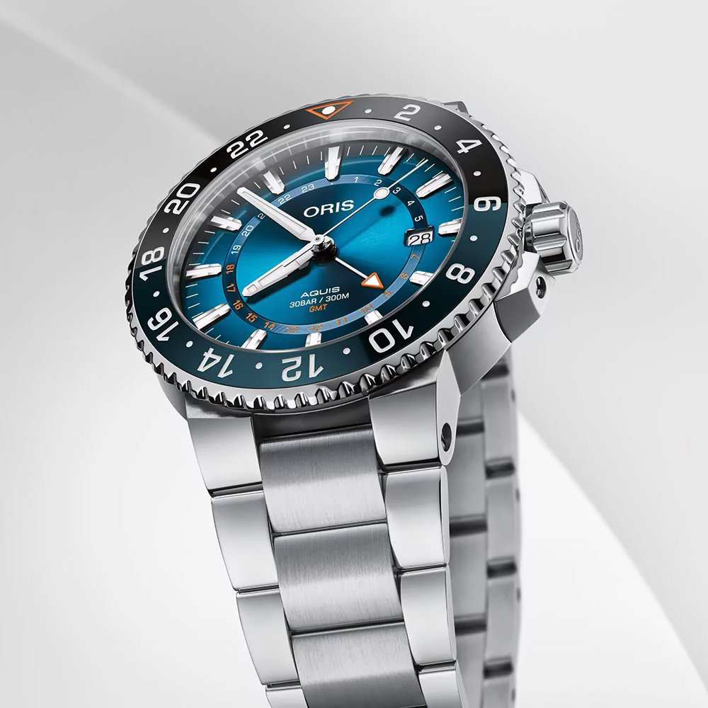 Oris 01 798 7754 4185-SET MB męski zegarek Aquis bransoleta - miniatura 3