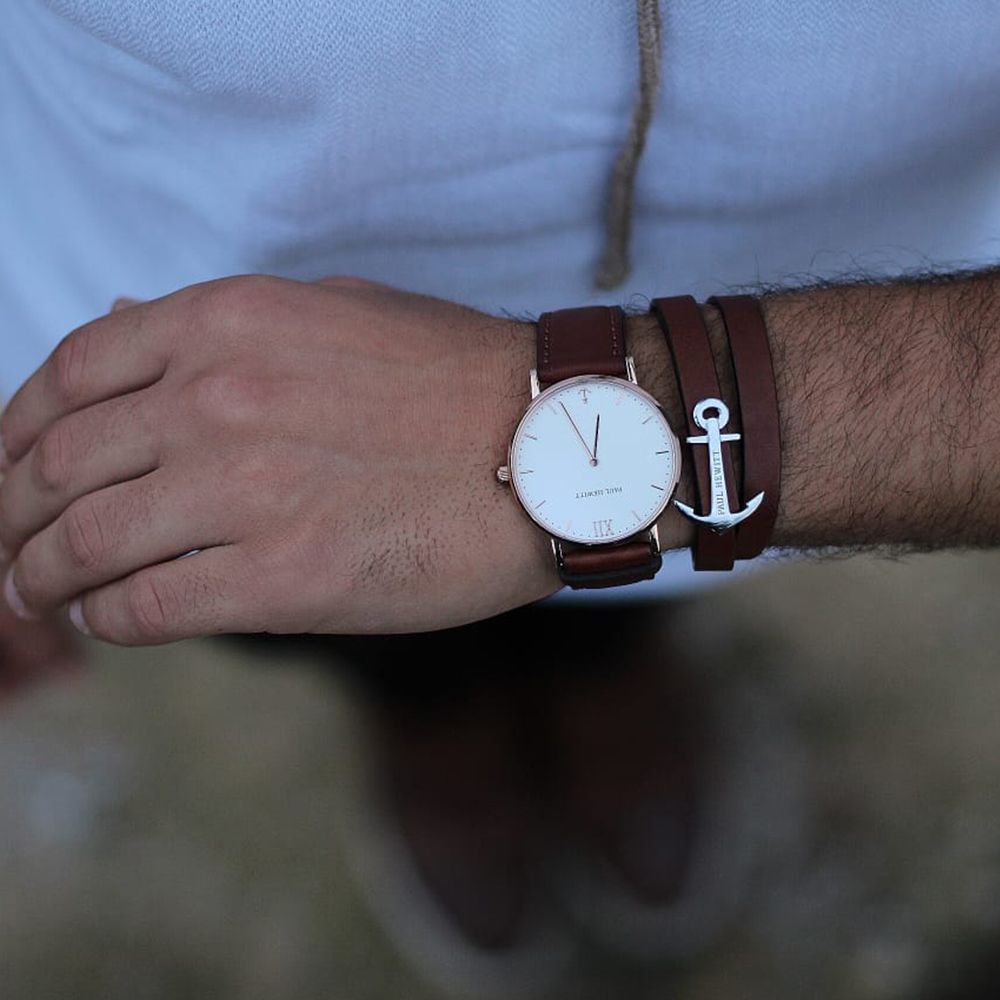 Paul Hewitt PH-SA-S-ST-W-1M zegarek srebrny klasyczny Sailor Line bransoleta - miniatura 8