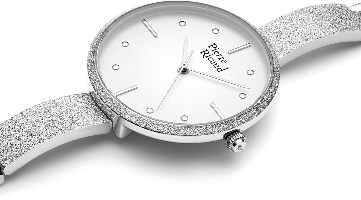 Pierre Ricaud P220375193Q Bransoleta zegarek damski elegancki mineralne - miniatura 8
