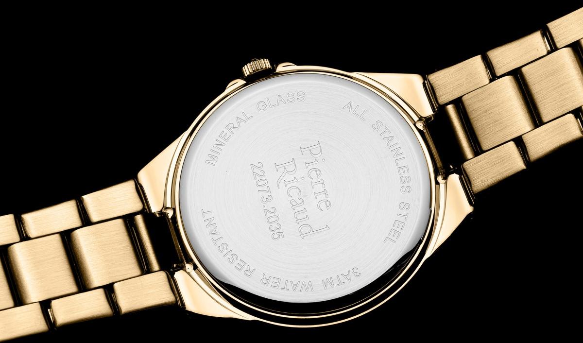 Pierre Ricaud P220731113Q Classic Bransoleta elegancki zegarek złoty - miniatura 9