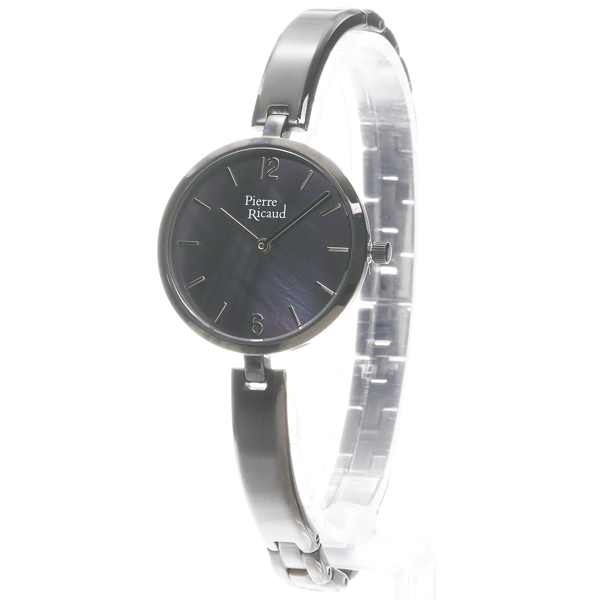 Pierre Ricaud P22092B15EQN zegarek czarny klasyczny Bransoleta bransoleta
