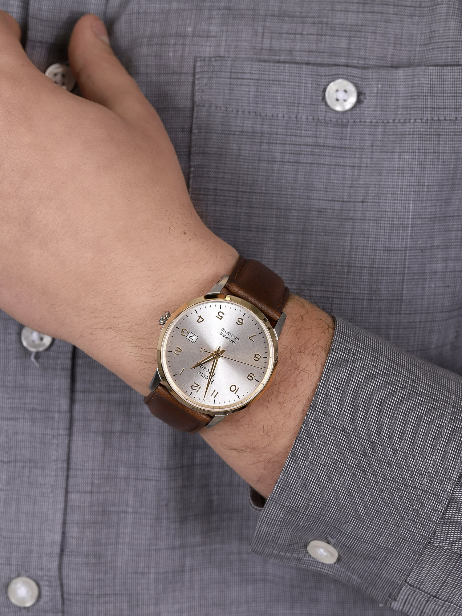 Pierre Ricaud P60029.2223A męski zegarek Automatic pasek - miniatura 3