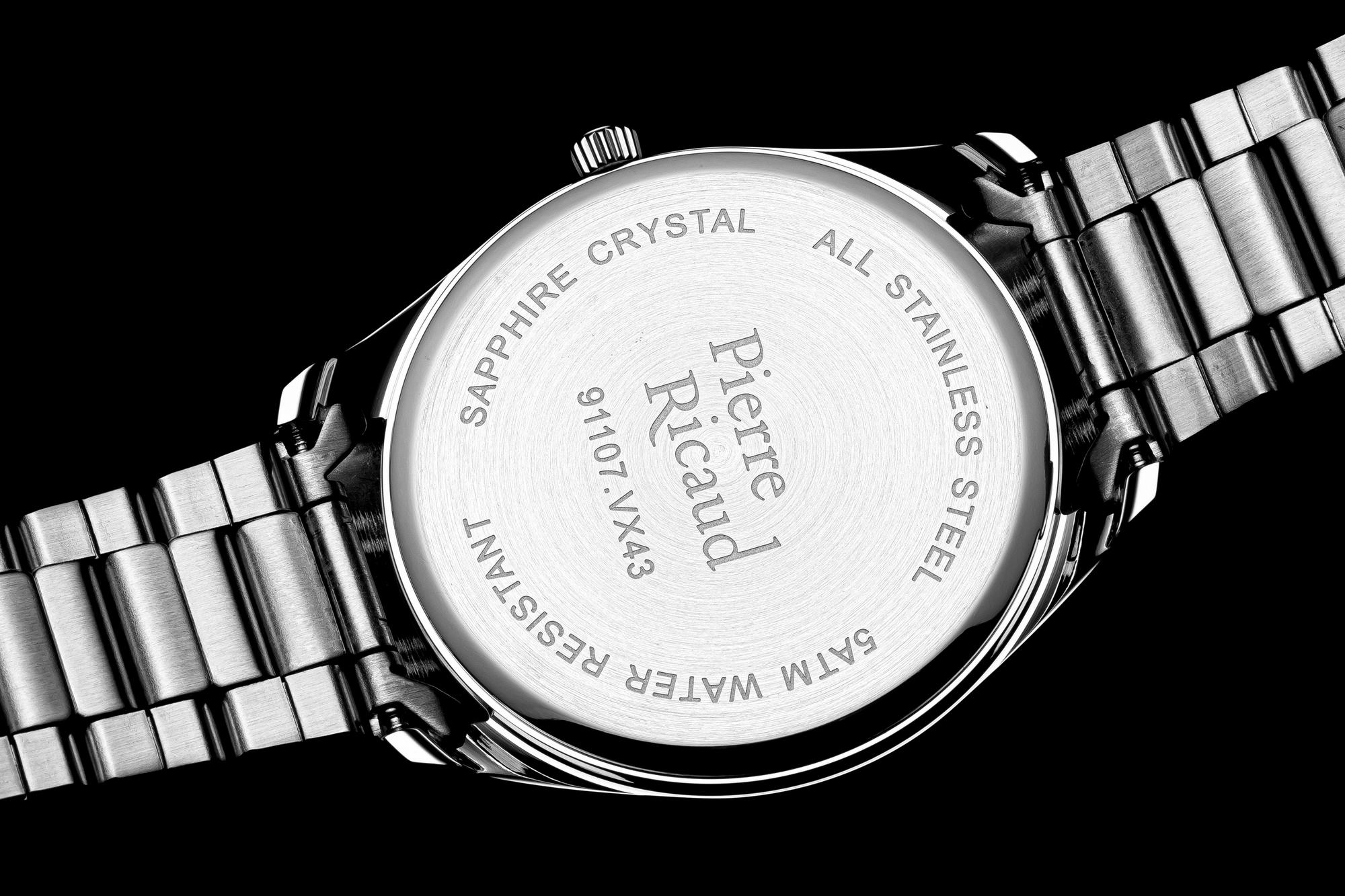 Pierre Ricaud P911075155Q Gent Watch Classic Męskie klasyczny zegarek srebrny - miniatura 9