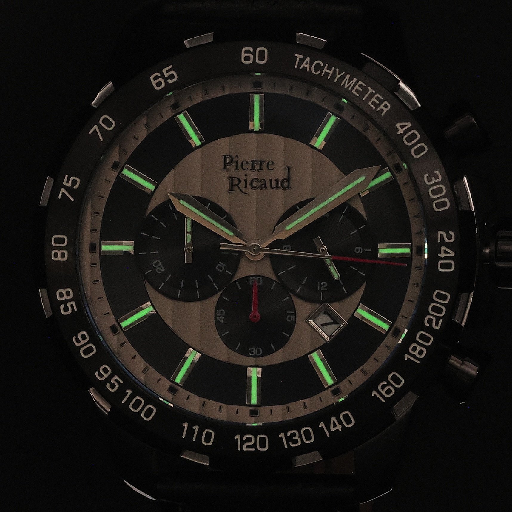 Pierre Ricaud P97236Y217CH zegarek srebrny klasyczny Pasek pasek