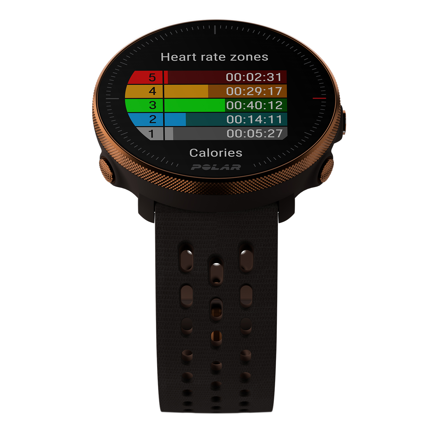 Polar 725882058122 Vantage M2 brązowo-miedziany Vantage M sportowy zegarek różowe złoto - miniatura 3