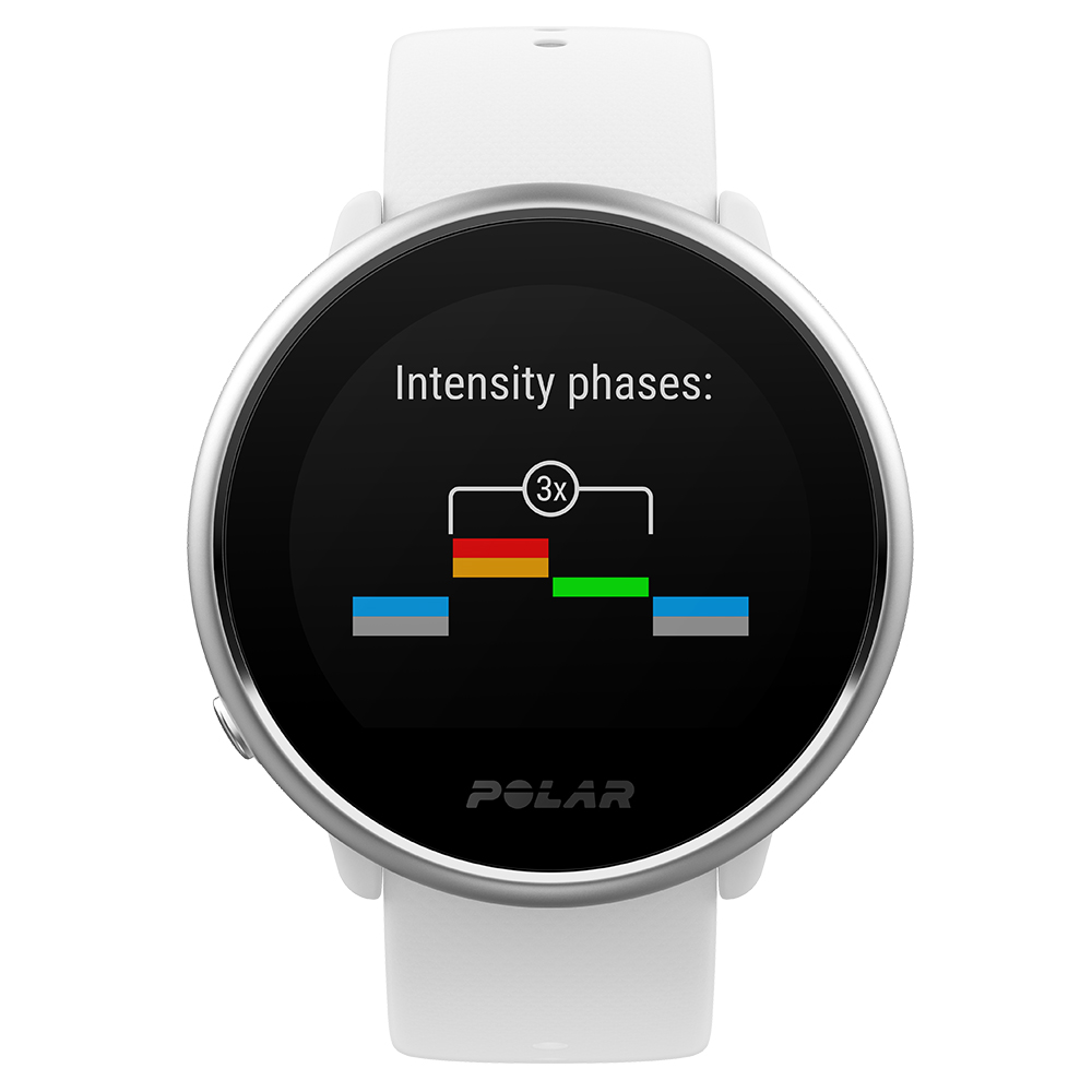 Polar IGNITE WHI S zegarek srebrny sportowy Polar pasek - miniatura 4