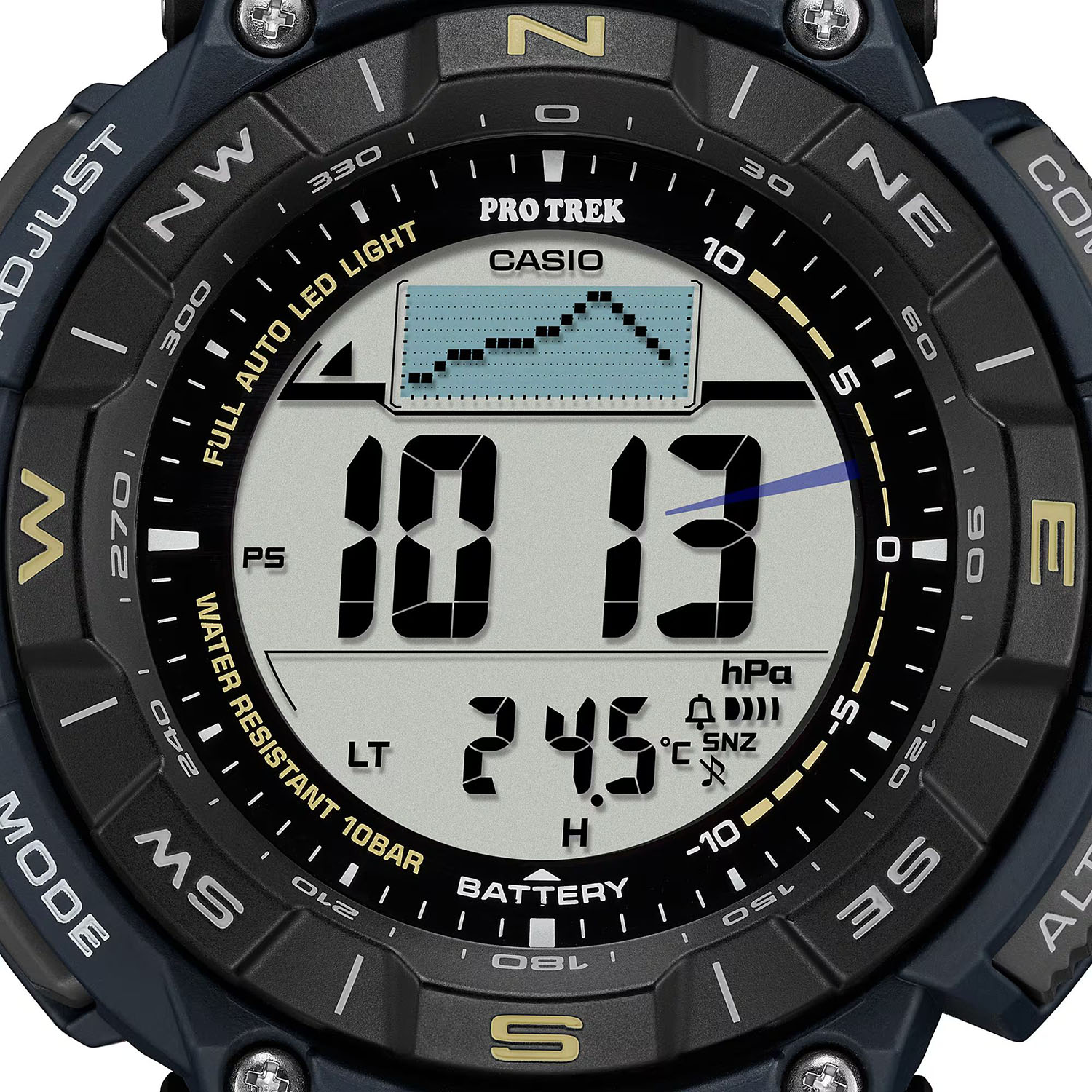 ProTrek PRG-340SC-2ER zegarek czarny sportowy ProTrek bransoleta - miniatura 5