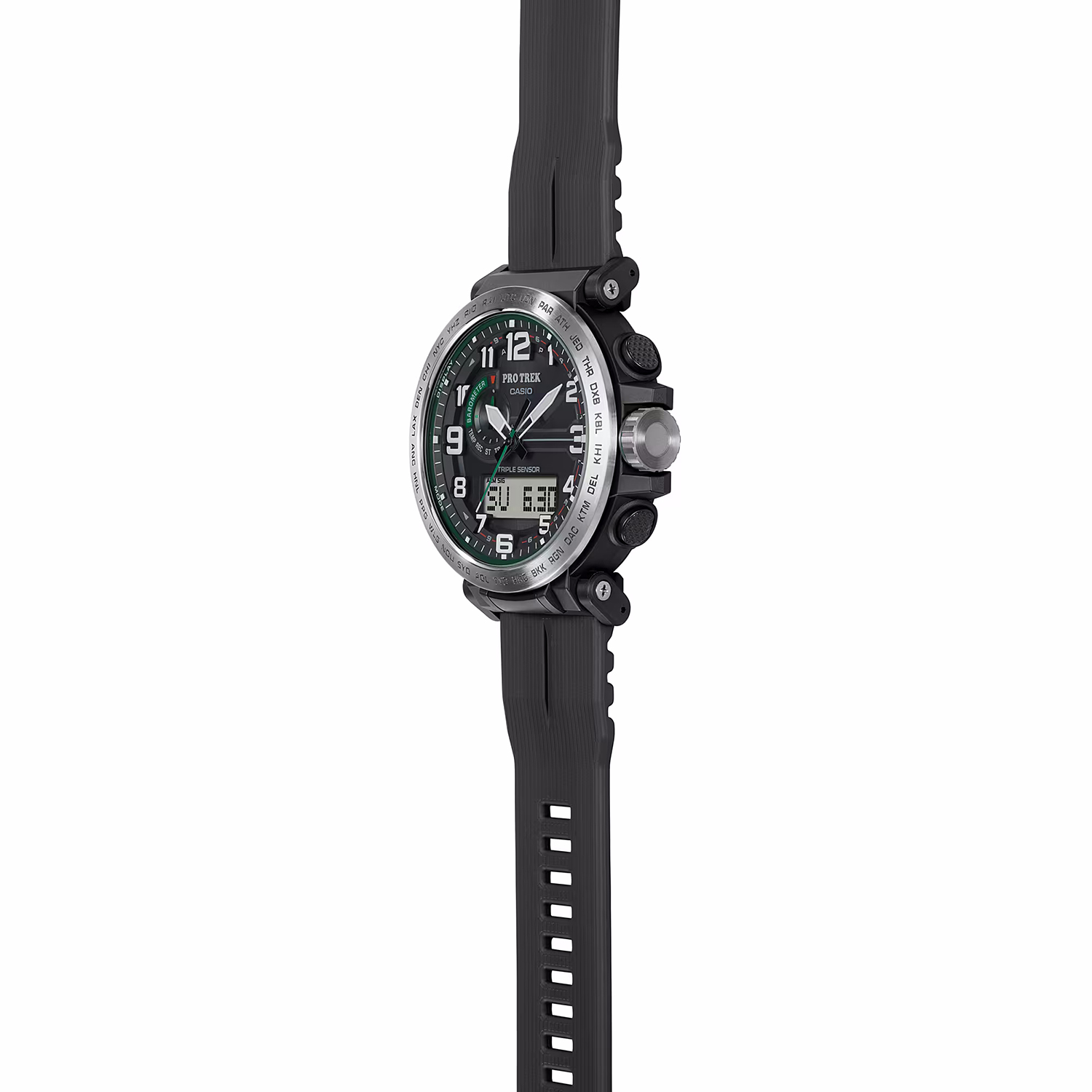 ProTrek PRG-601-1ER zegarek szary sportowy ProTrek pasek - miniatura 2