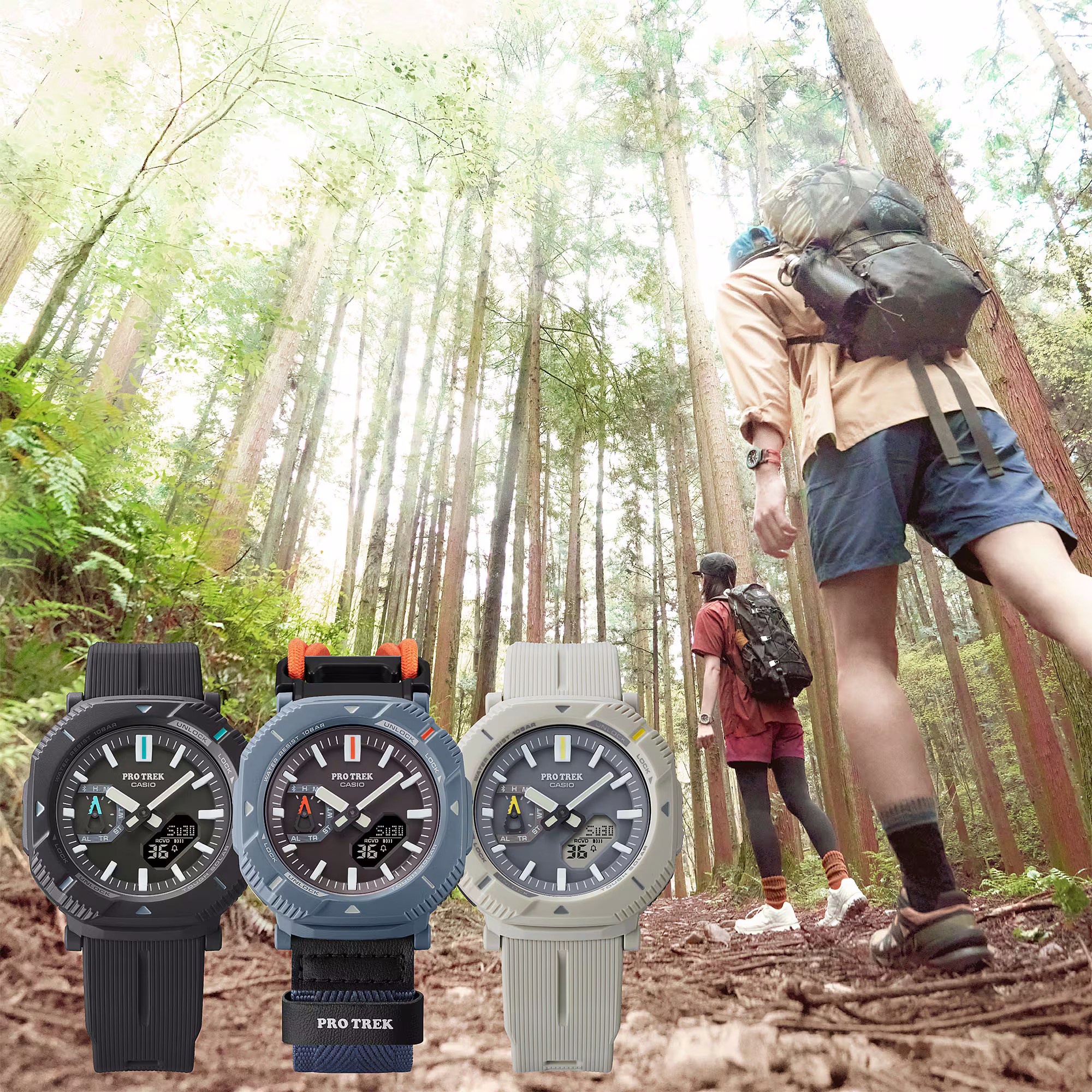 ProTrek PRJ-B001-7ER zegarek męski sportowy ProTrek pasek - miniatura 10