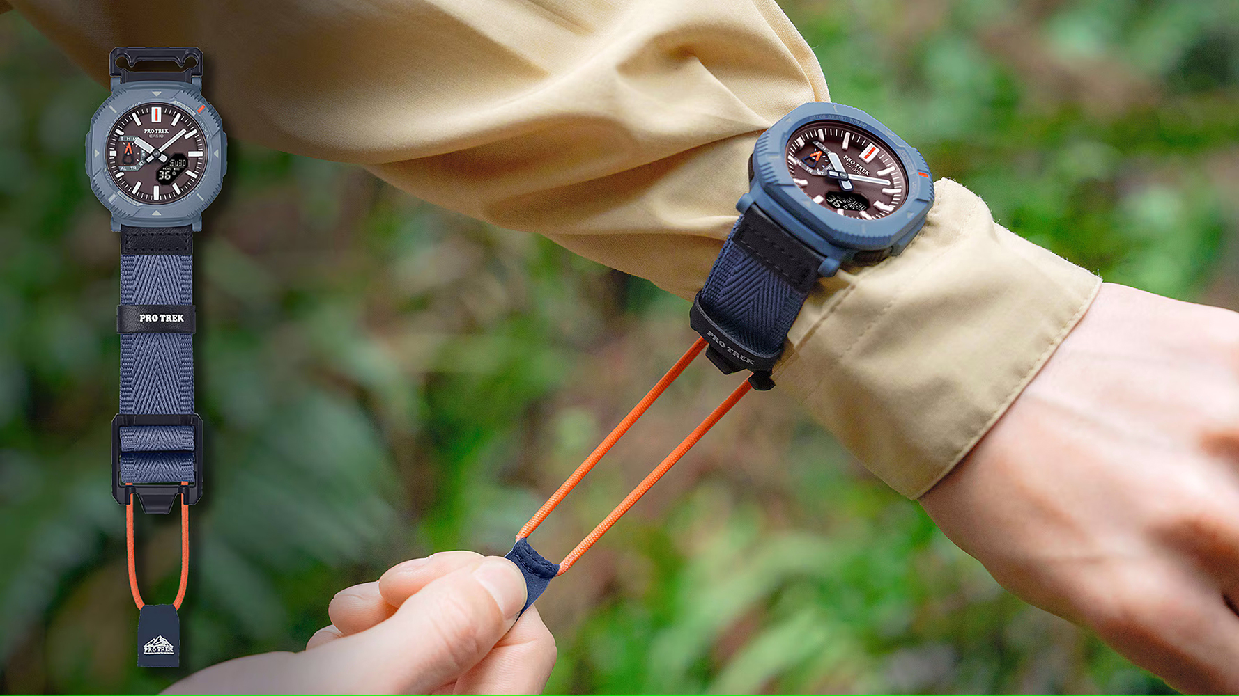 ProTrek PRJ-B001B-2ER zegarek niebieski sportowy ProTrek pasek - miniatura 8