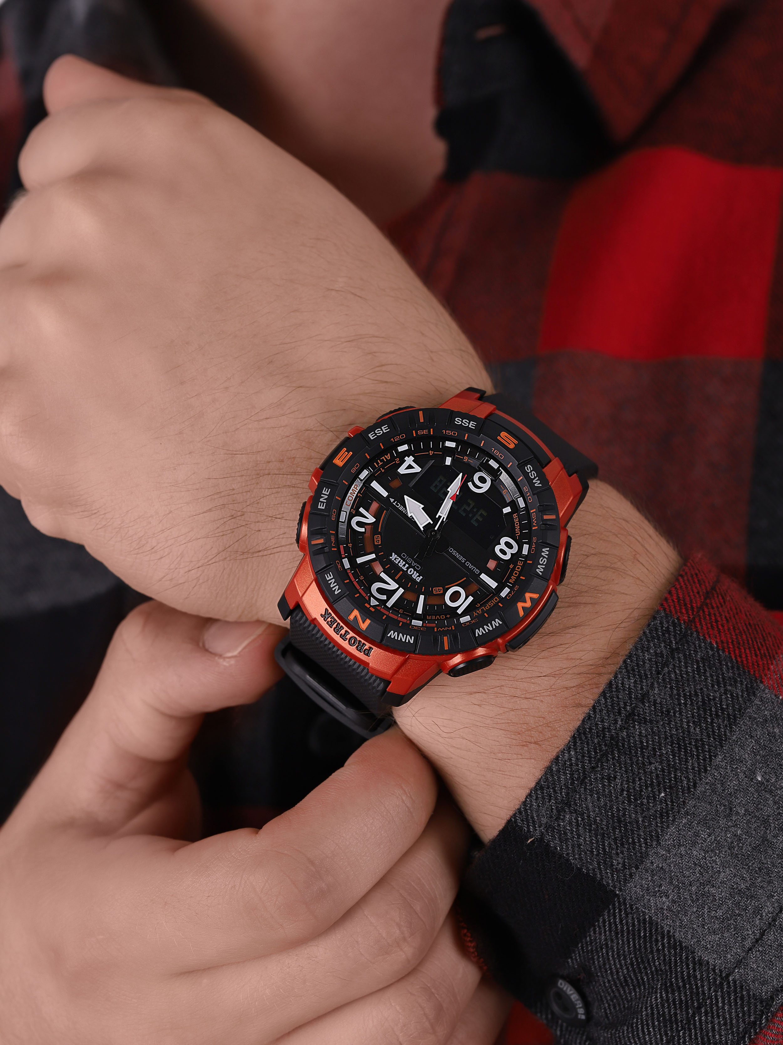 ProTrek PRT-B50-4ER zegarek czarny sportowy ProTrek pasek - miniatura 3