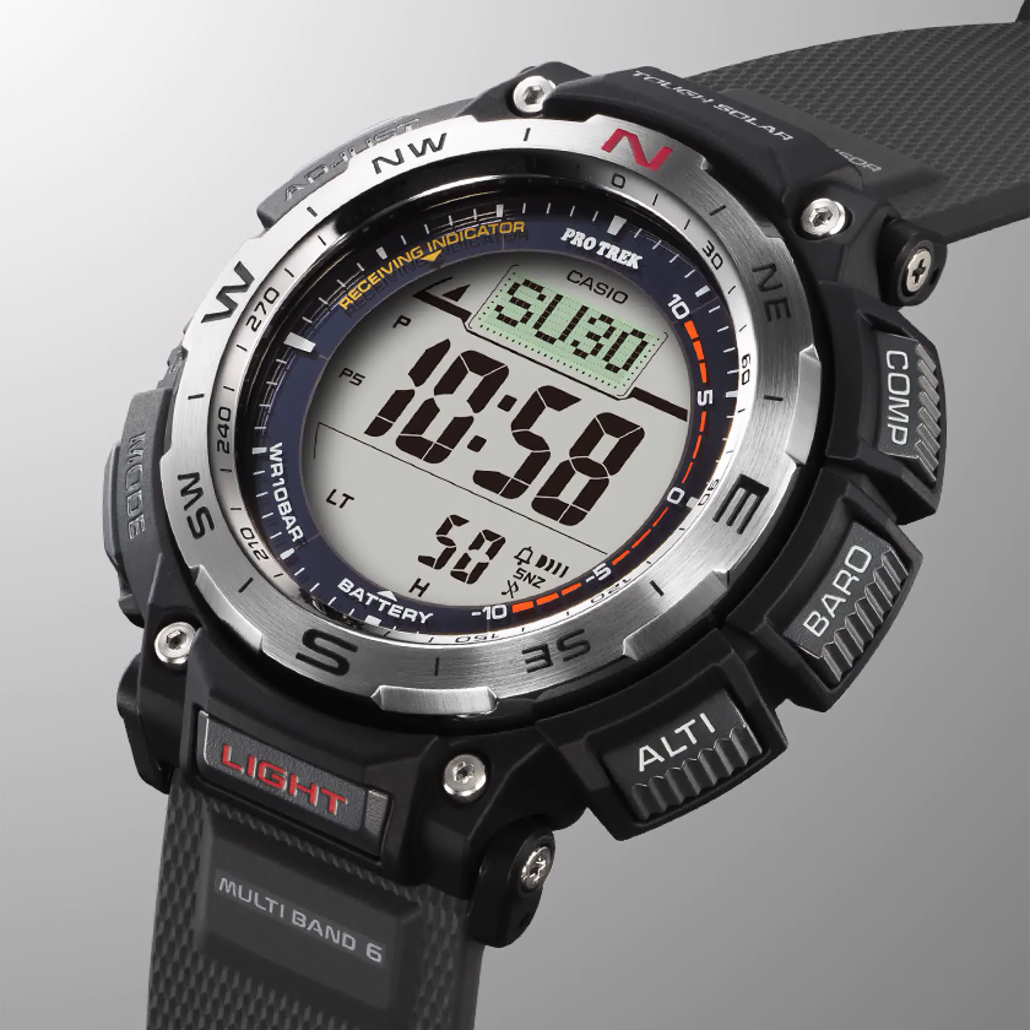 ProTrek PRW-3400-1ER zegarek czarny sportowy ProTrek pasek - miniatura 11