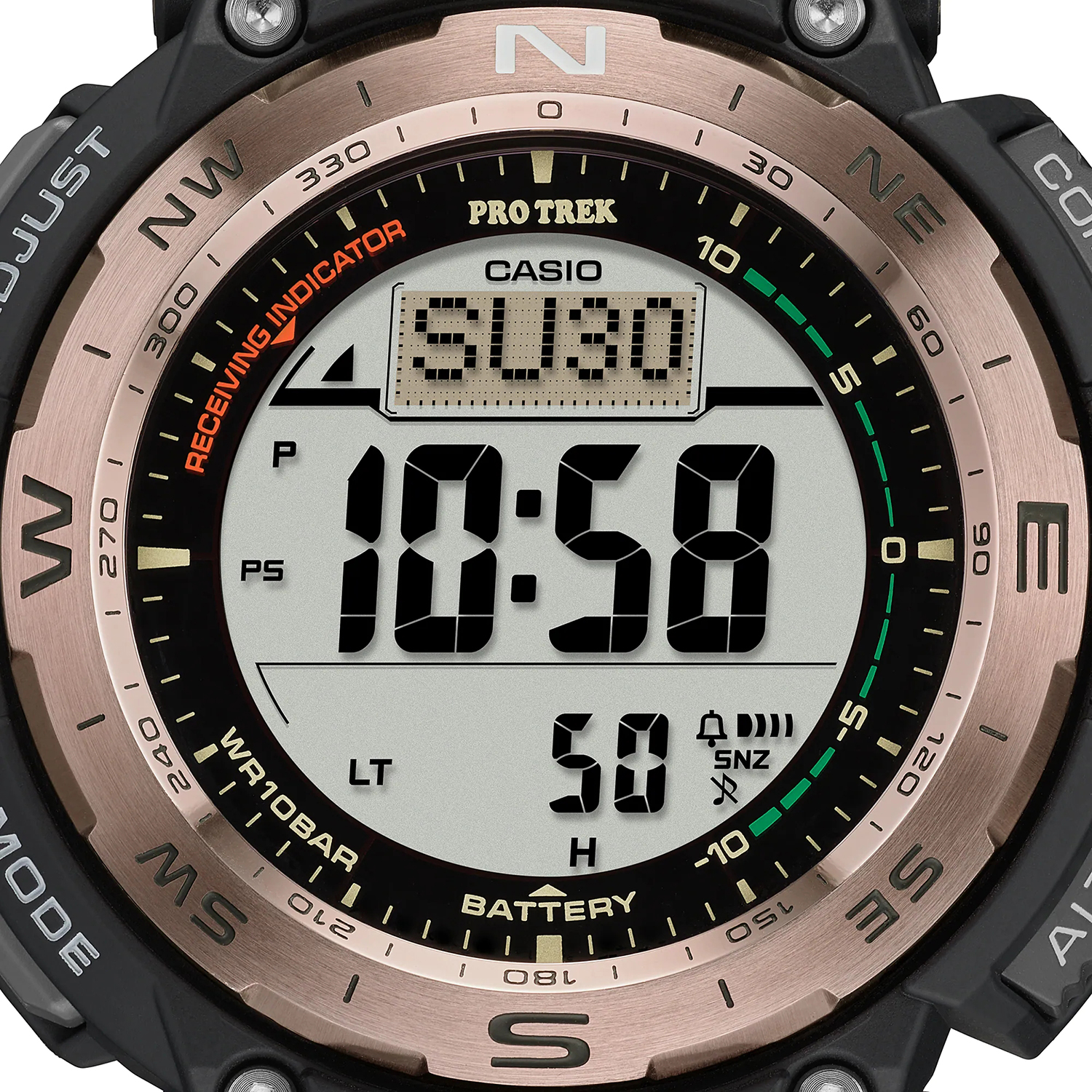 ProTrek PRW-3400Y-5ER zegarek czarny sportowy ProTrek pasek - miniatura 9