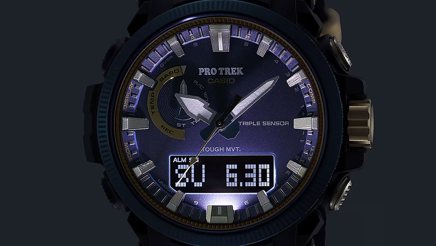 ProTrek PRW-61SS-2ER zegarek męski ProTrek szary