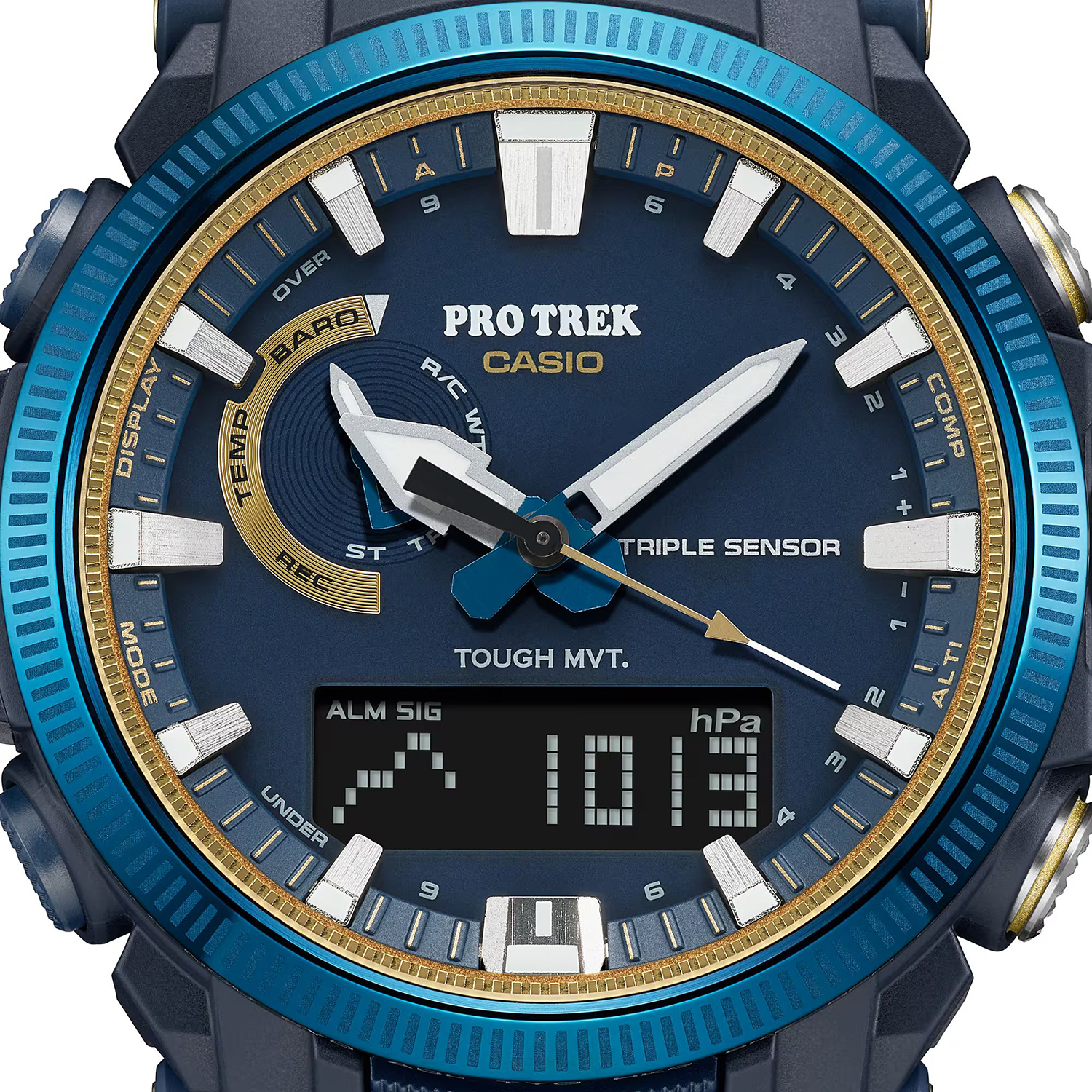 ProTrek PRW-61SS-2ER zegarek szary sportowy ProTrek pasek