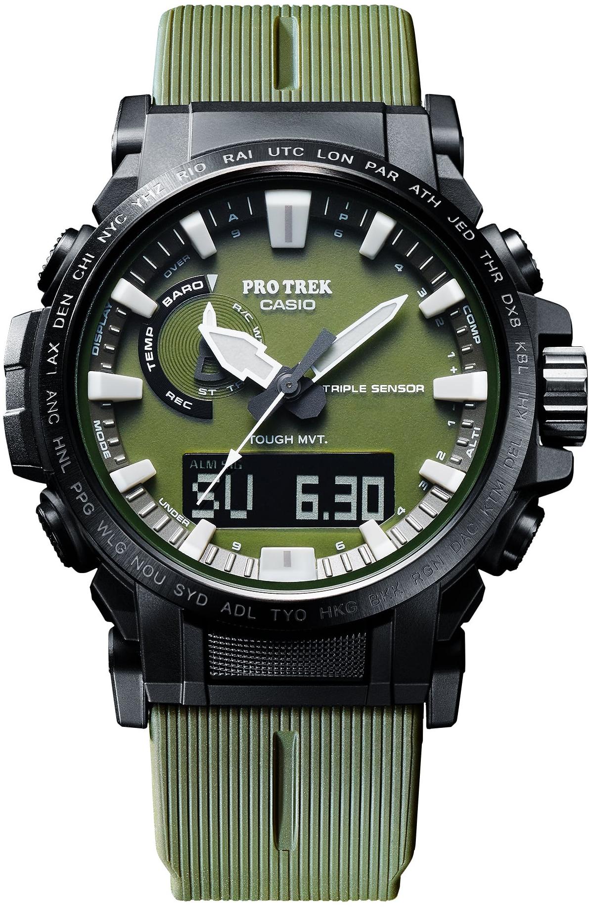 ProTrek PRW-61Y-3ER zegarek czarny sportowy ProTrek pasek