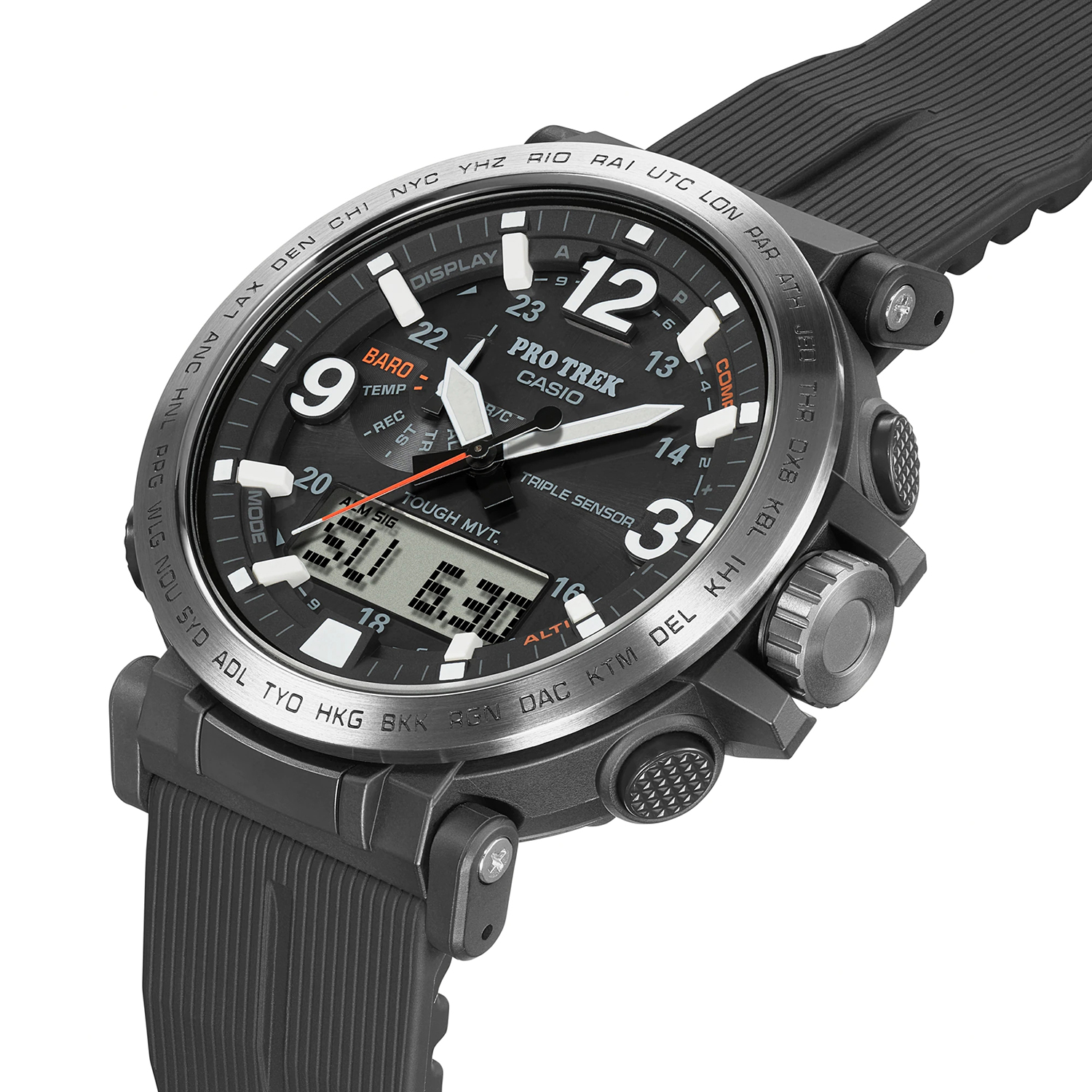 ProTrek PRW-6611Y-1ER zegarek czarny sportowy ProTrek pasek
