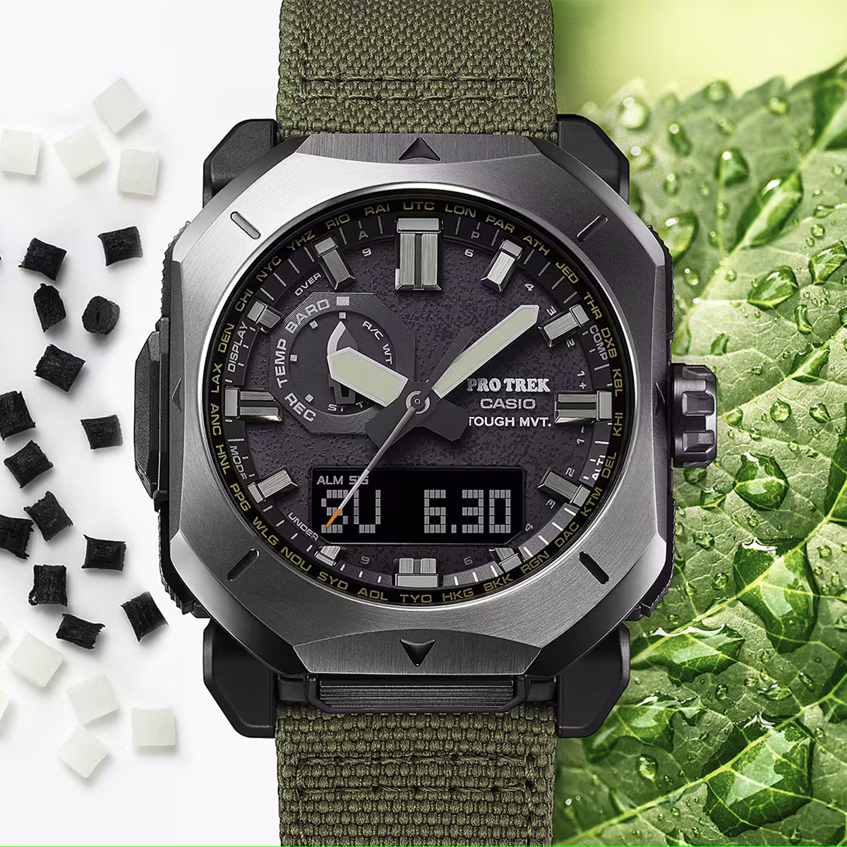 ProTrek PRW-6900YB-3ER zegarek czarny sportowy ProTrek pasek - miniatura 14