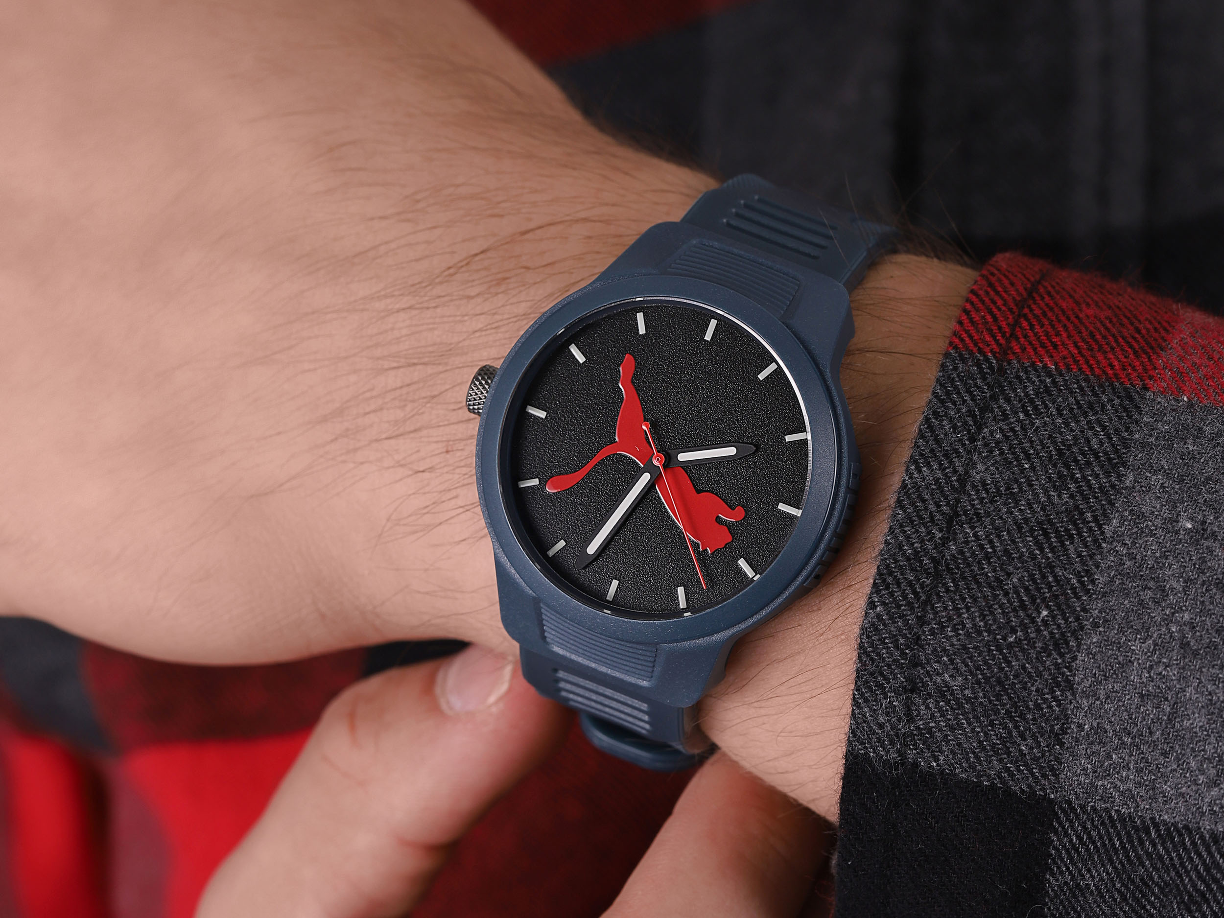 Puma P5023 zegarek niebieski klasyczny Reset pasek - miniatura 4