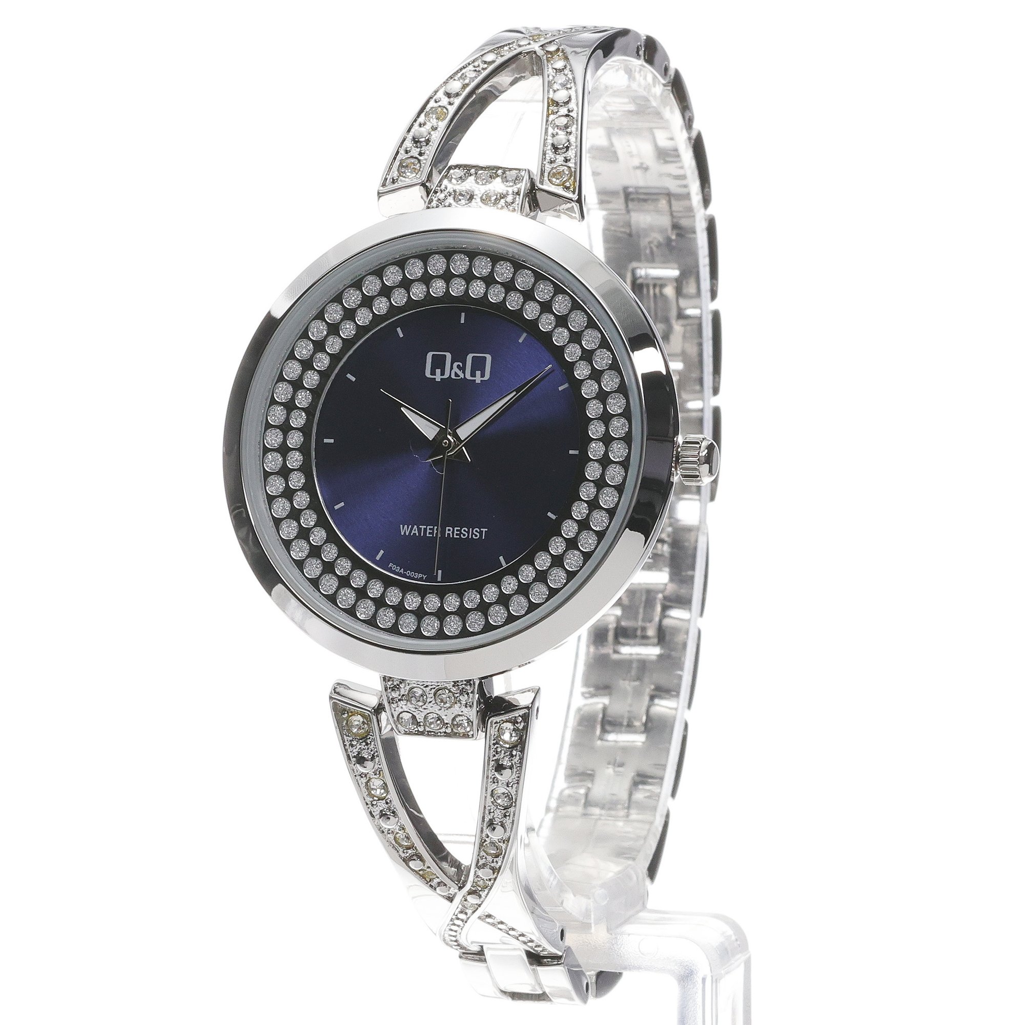 QQ F03A-003P Damskie fashion-modowy zegarek srebrny - miniatura 2