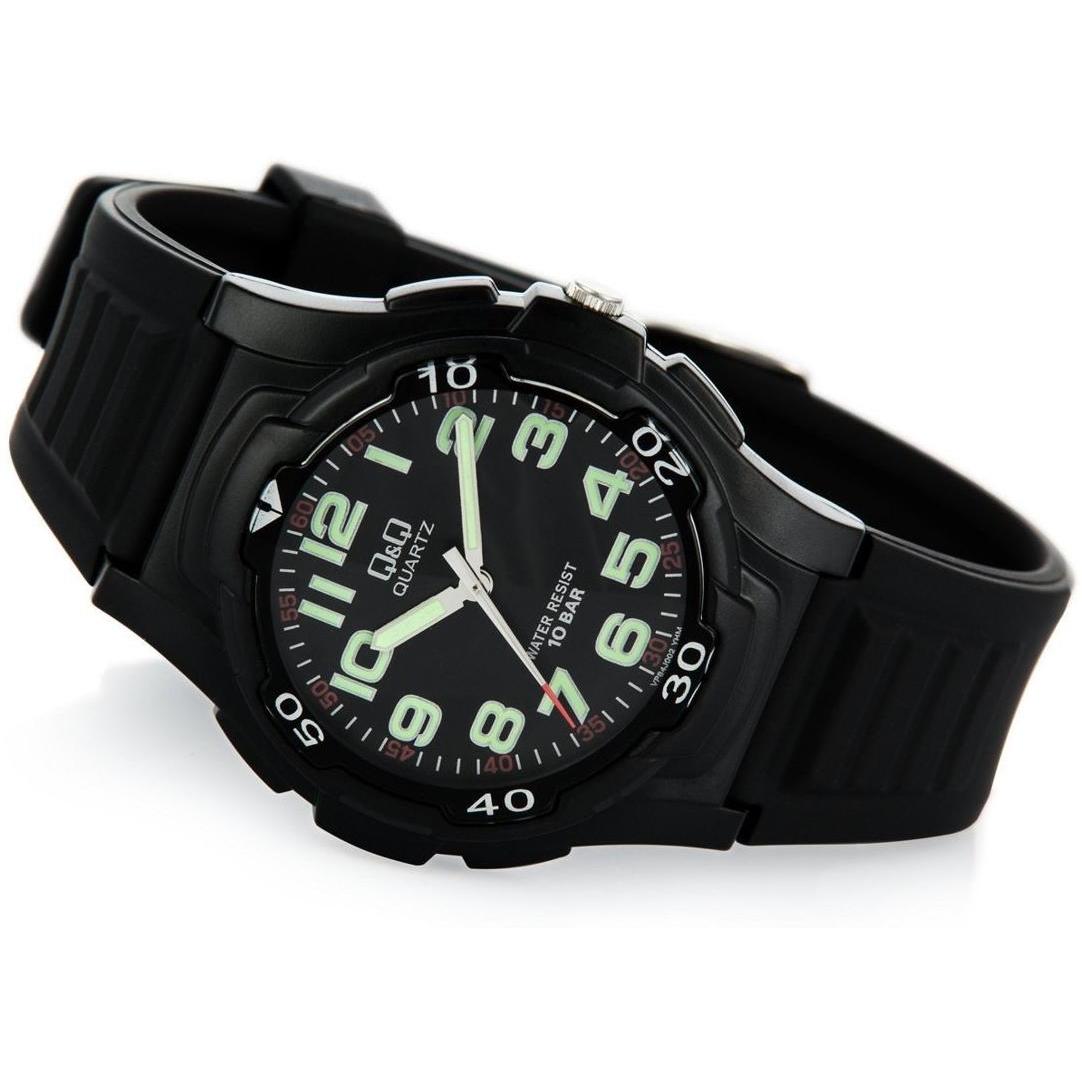 QQ VP84-002 zegarek czarny sportowy Męskie pasek