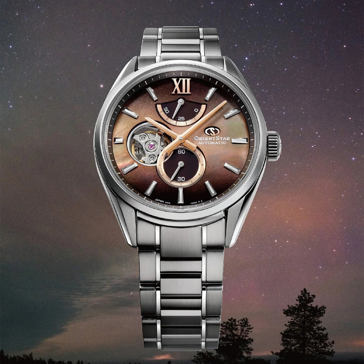 RK-BY0002A00B zegarek srebrny elegancki M Collection bransoleta - miniatura 7