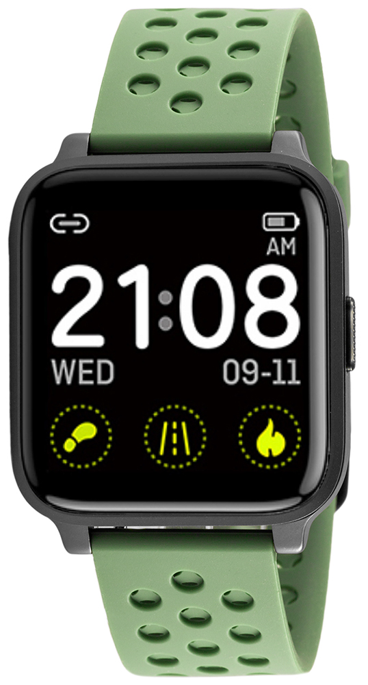 Rubicon Smartwatch rubicon RNCE58 czarny zielony RNCE58BINX03AX