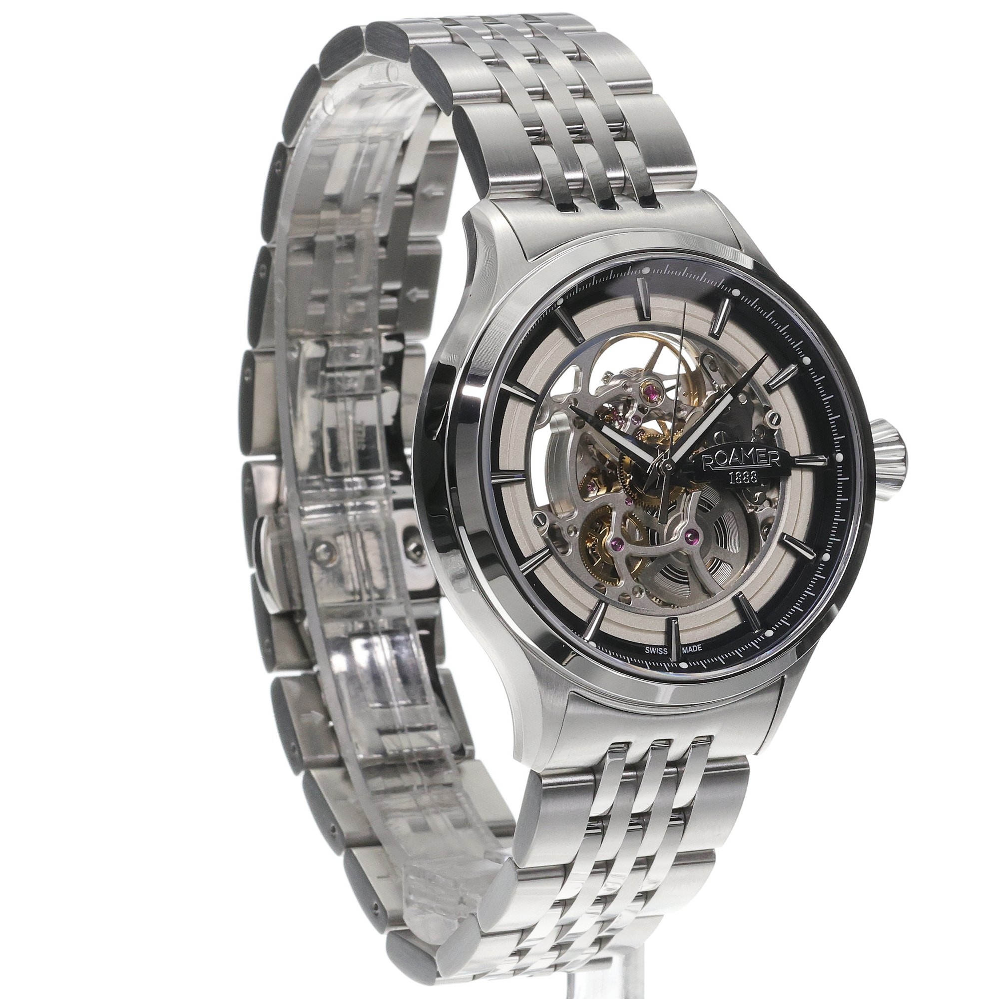 Roamer 101984 41 85 10 zegarek srebrny klasyczny Competence bransoleta