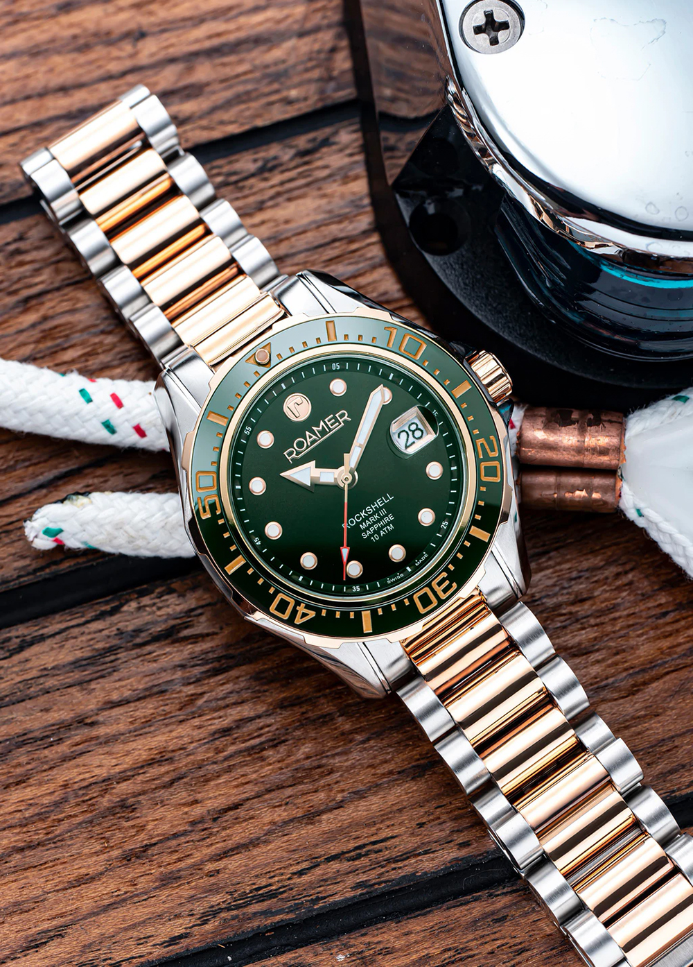 Roamer 220660 49 75 20 męski zegarek Rockshell Mark III bransoleta - miniatura 2