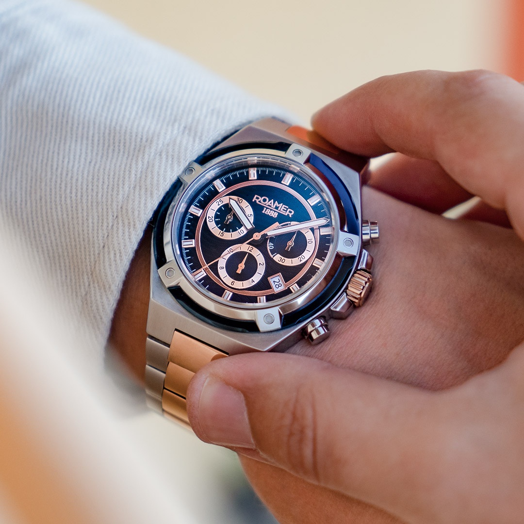 Roamer 221837 49 45 20 zegarek sportowy Tempomaster Chrono - miniatura 4