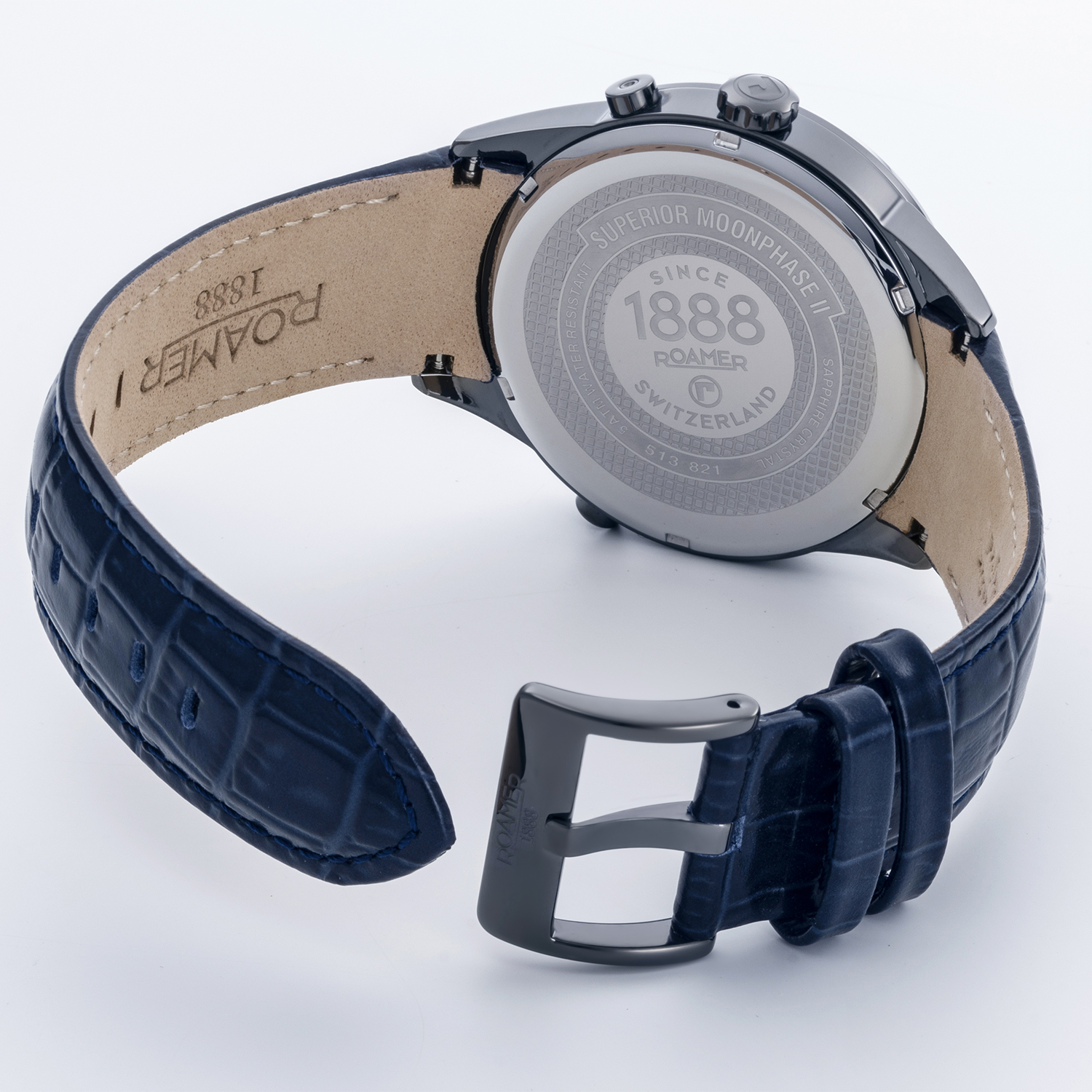 Roamer 513821 44 45 05 męski zegarek Superior pasek - miniatura 7