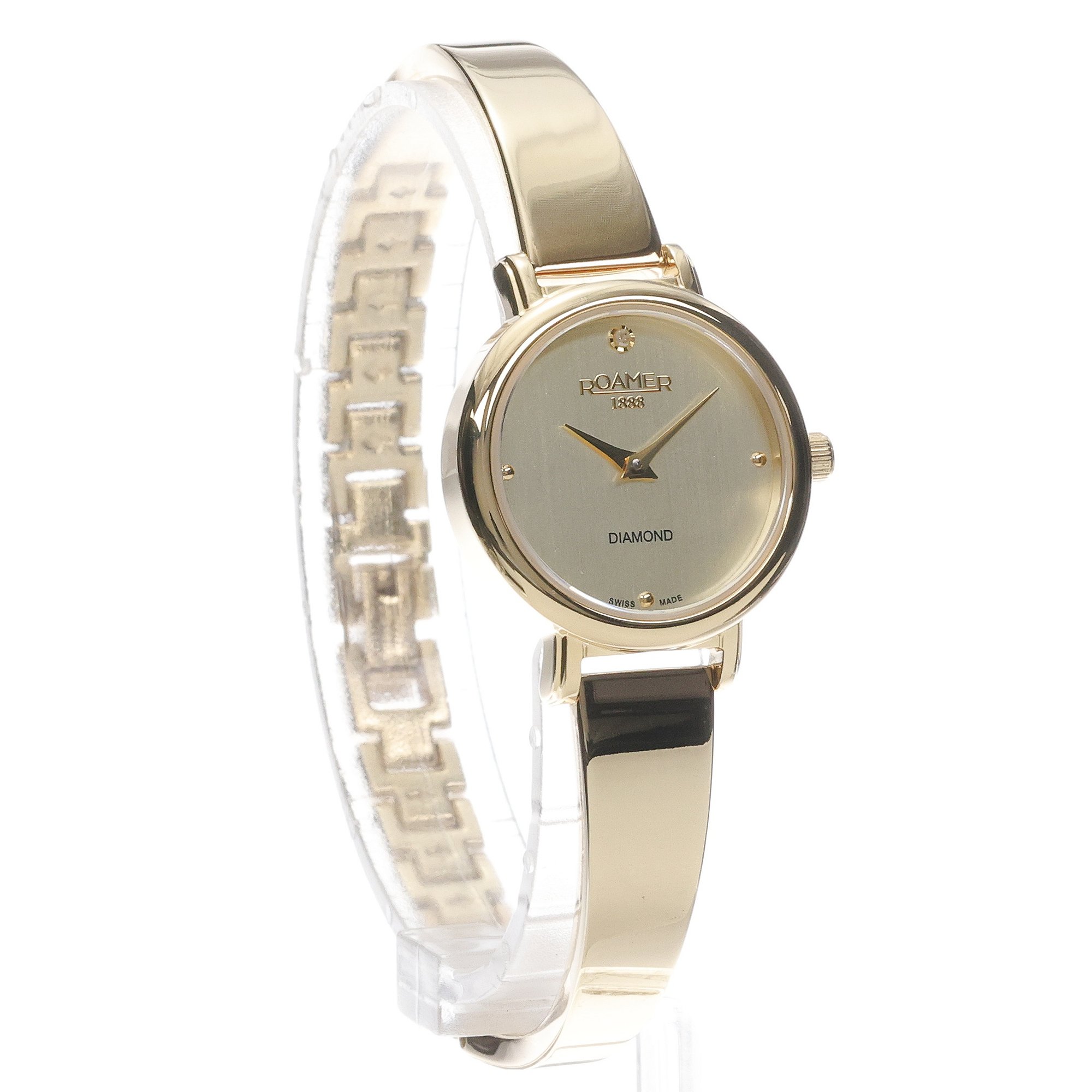 Roamer 548845 48 15 50 zegarek złoty elegancki Elegance Diamond bransoleta - miniatura 3