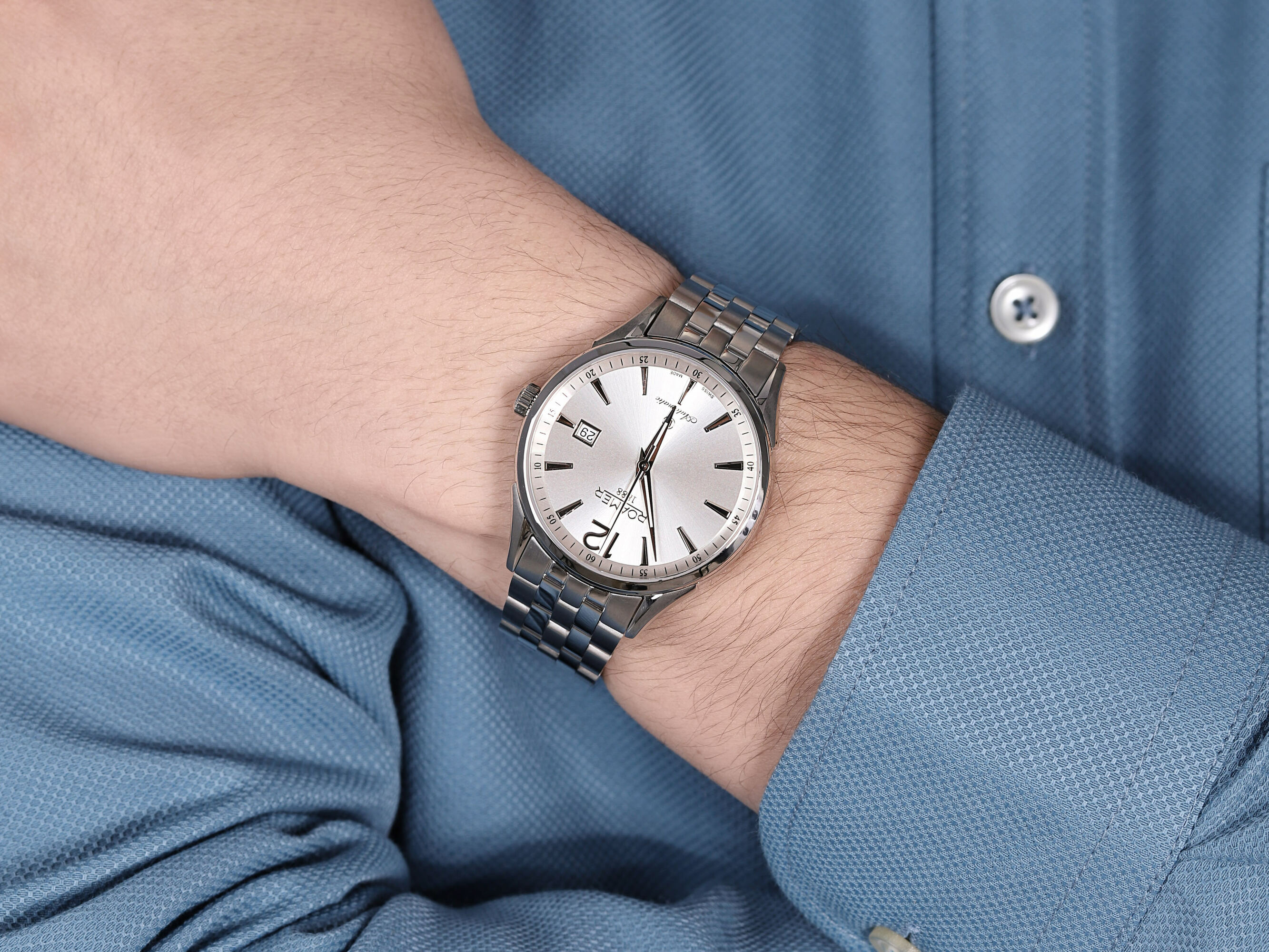 Roamer 550660.41.25.50 męski zegarek Classic Line bransoleta - miniatura 4