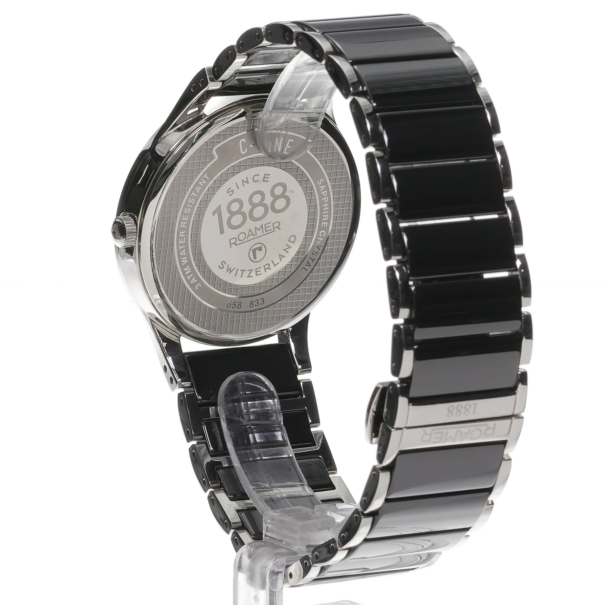 Roamer 658833 41 55 61 zegarek srebrny klasyczny C-Line bransoleta - miniatura 4