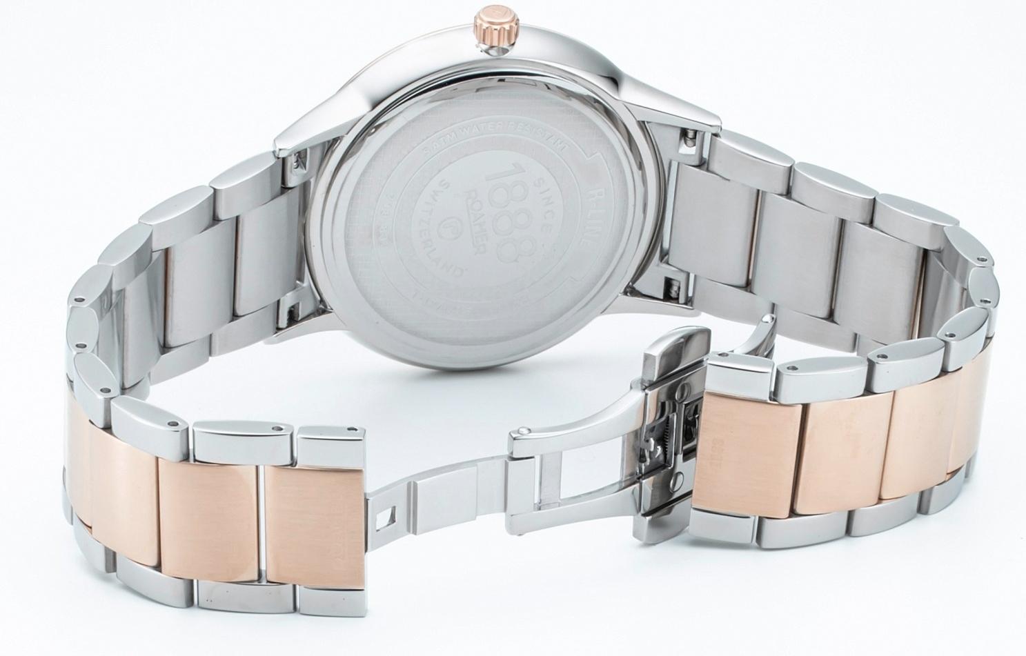 Roamer 718833 47 15 70 zegarek srebrny klasyczny R-Line bransoleta - miniatura 5