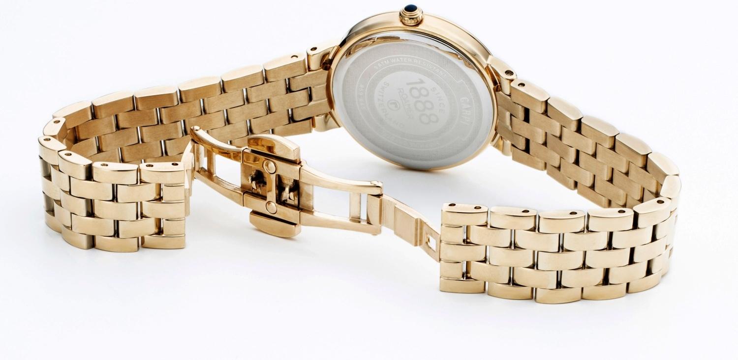 Roamer 859845 48 29 50 zegarek złoty elegancki Capri Diamond bransoleta - miniatura 4