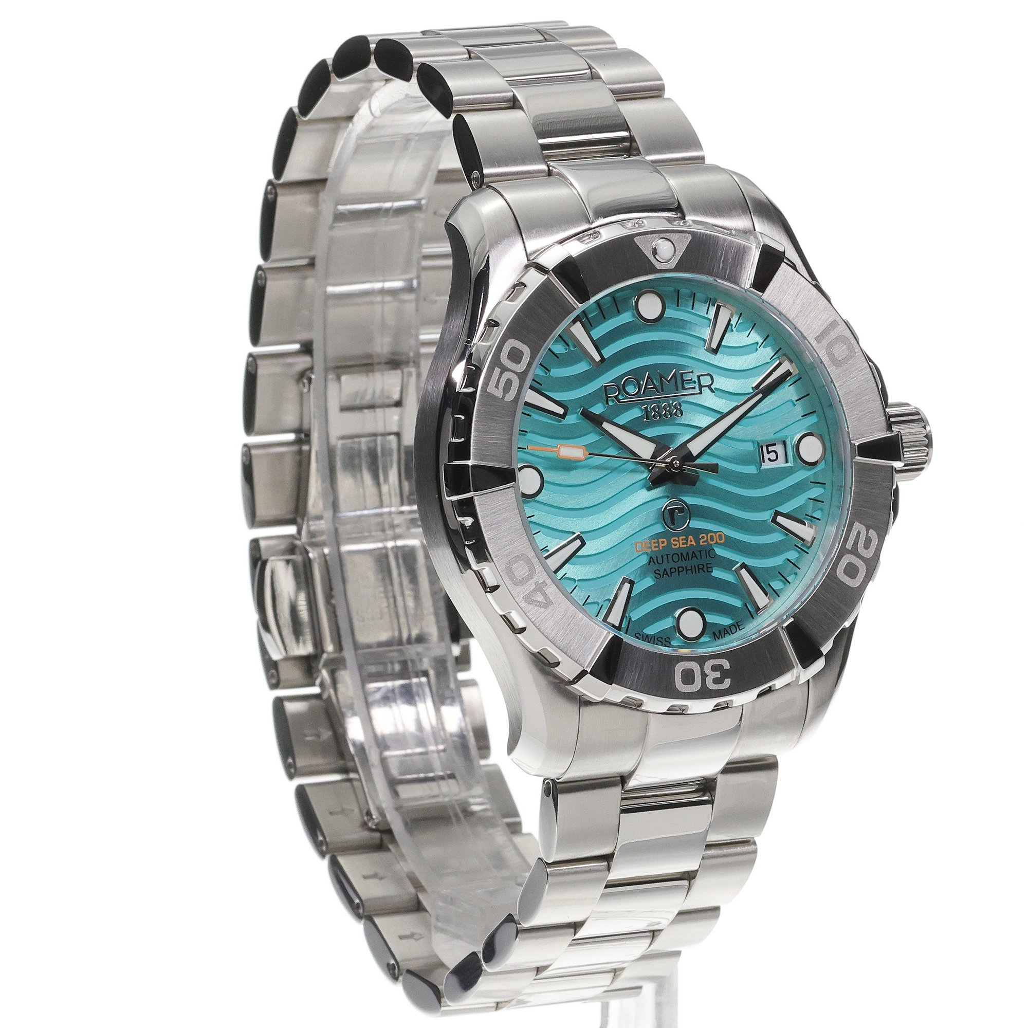 Roamer 860983 41 05 70 zegarek srebrny Deep Sea bransoleta - miniatura 3