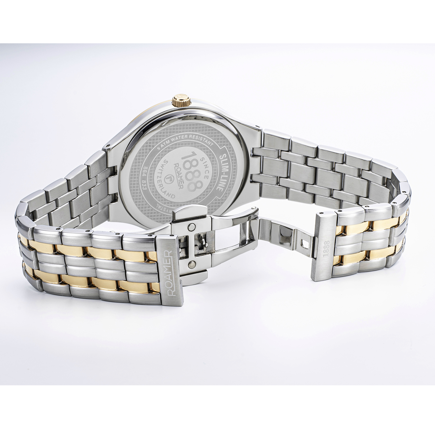 Roamer 864833 47 85 50 zegarek klasyczny Slim-Line Diamond - miniatura 4
