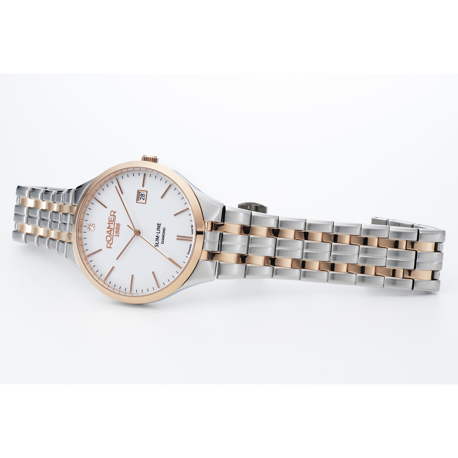 Roamer 864833 49 25 50 męski zegarek Slim-Line Diamond bransoleta - miniatura 3