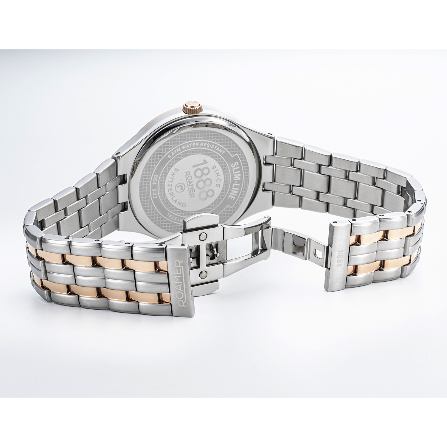 Roamer 864833 49 25 50 zegarek klasyczny Slim-Line Diamond - miniatura 4