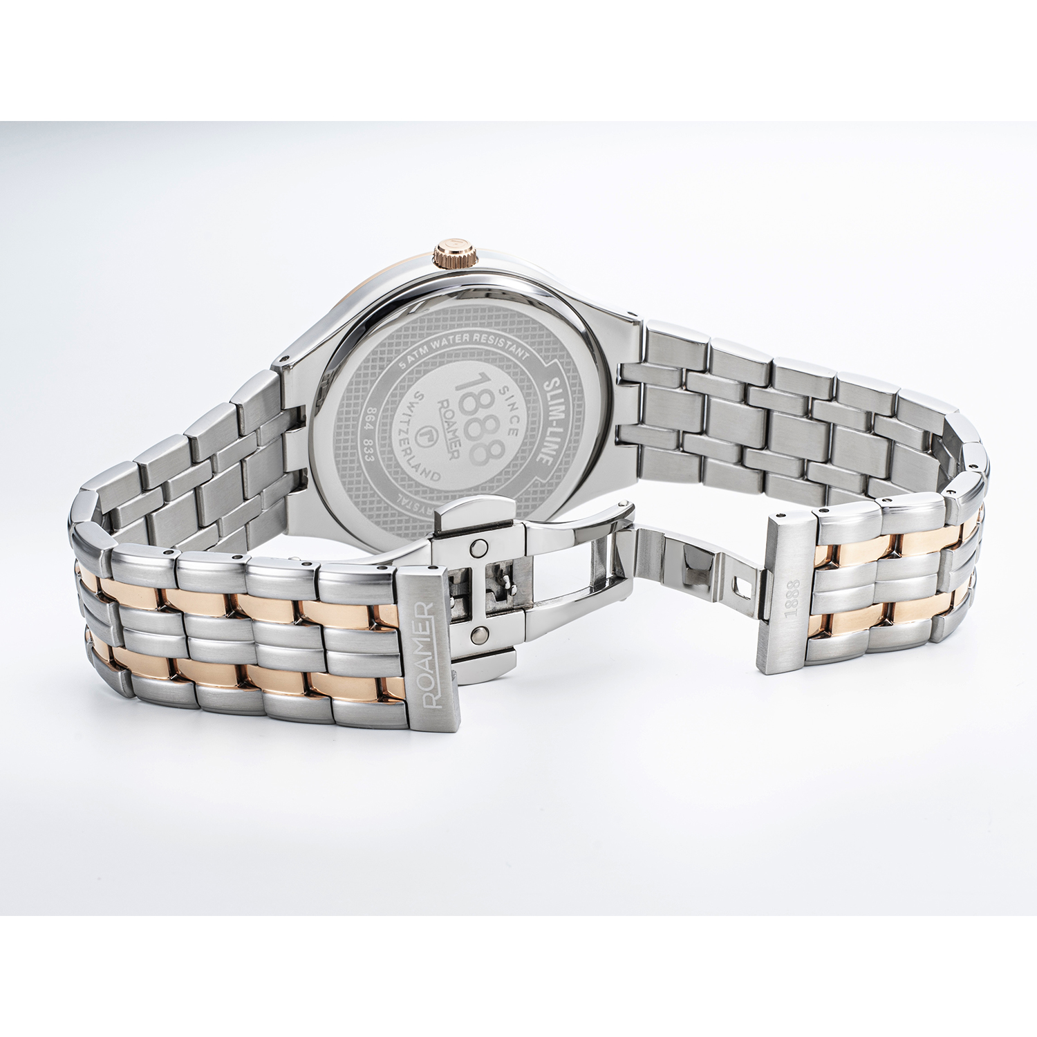 Roamer 864833 49 45 50 zegarek klasyczny Slim-Line Diamond - miniatura 4