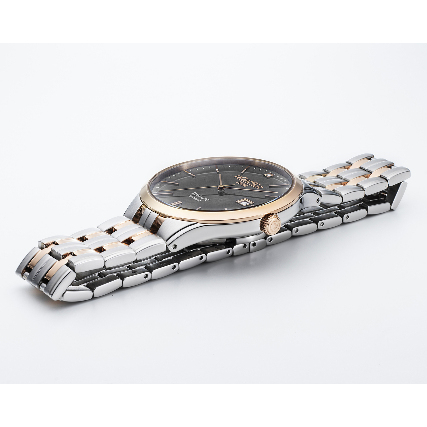 Roamer 864833 49 55 50 zegarek męski Slim-Line Diamond - miniatura 2
