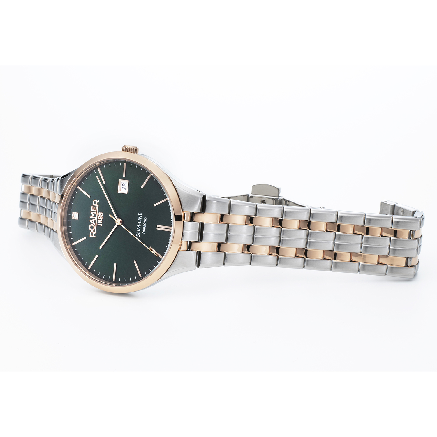 Roamer 864833 49 75 50 męski zegarek Slim-Line Diamond bransoleta - miniatura 3