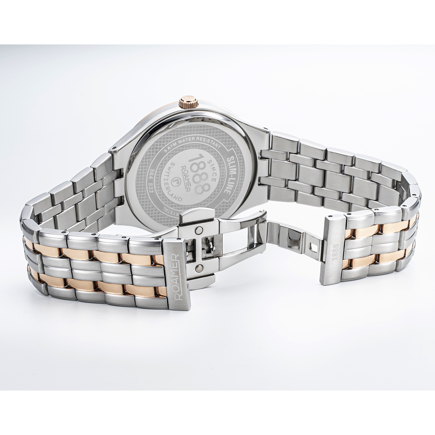 Roamer 864833 49 75 50 zegarek klasyczny Slim-Line Diamond - miniatura 4