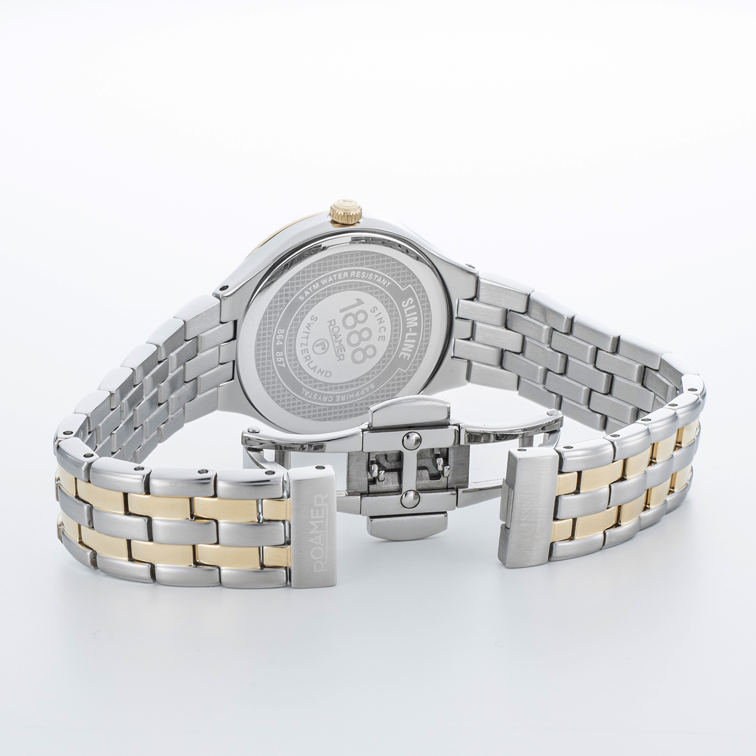 Roamer 864857 47 80 50 zegarek klasyczny Slim-Line Diamond - miniatura 4